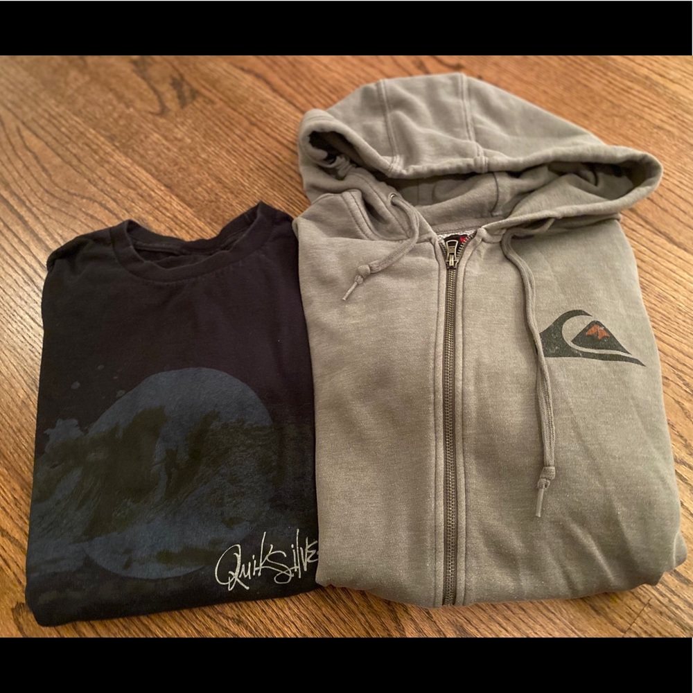 Mens Quicksilver  brand sweatshirt and T-shirt - Picture 8 of 8